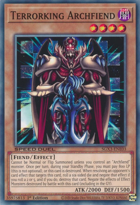 Terrorking Archfiend [SGX3-ENE03] Common | North of Exile Games