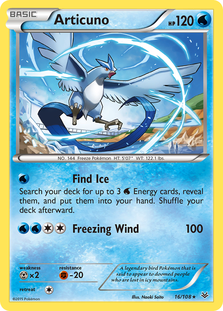 Articuno (16/108) [XY: Roaring Skies] | North of Exile Games