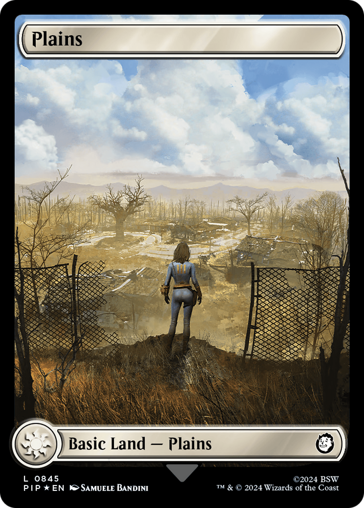 Plains (0845) (Surge Foil) [Fallout] | North of Exile Games