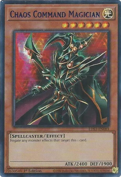 Chaos Command Magician (Blue) [LDS3-EN083] Ultra Rare | North of Exile Games