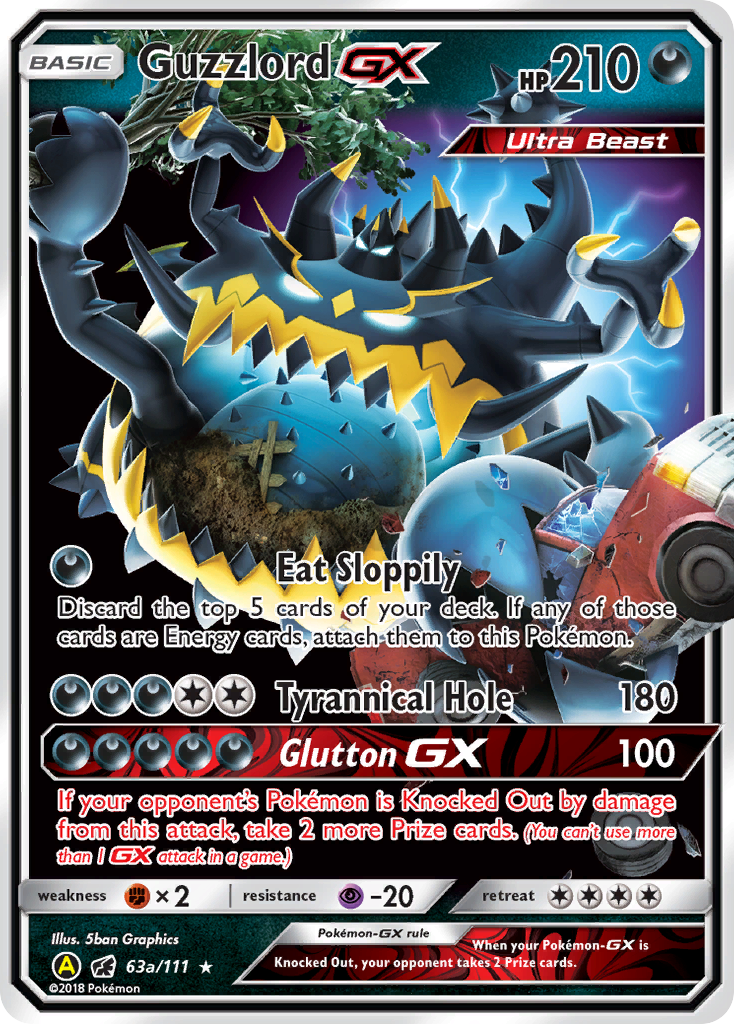 Guzzlord GX (63a/111) [Alternate Art Promos] | North of Exile Games