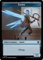 Faerie // Saproling Double-Sided Token [Wilds of Eldraine Commander Tokens] | North of Exile Games