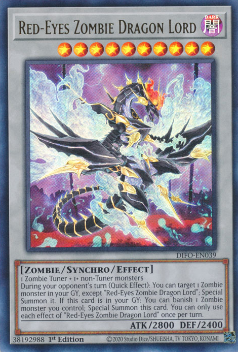 Red-Eyes Zombie Dragon Lord [DIFO-EN039] Ultra Rare | North of Exile Games