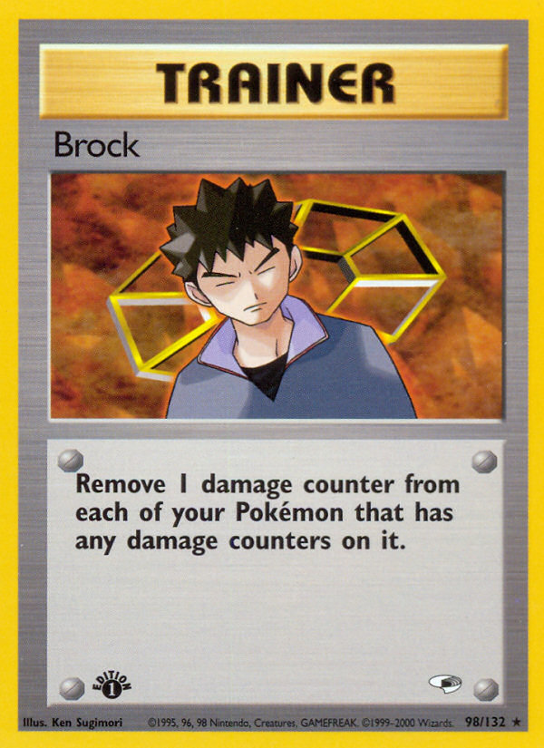 Brock (98/132) [Gym Heroes 1st Edition] | North of Exile Games