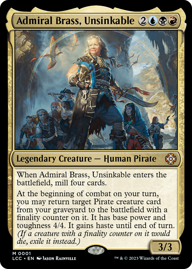 Admiral Brass, Unsinkable (Display Commander) [The Lost Caverns of Ixalan Commander] | North of Exile Games