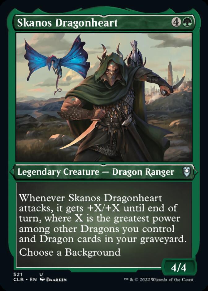 Skanos Dragonheart (Foil Etched) [Commander Legends: Battle for Baldur's Gate] | North of Exile Games