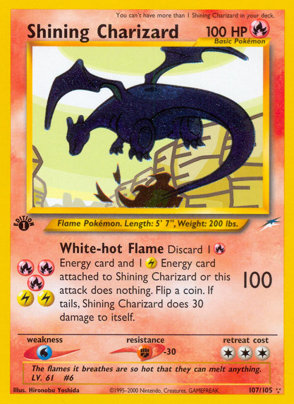 Shining Charizard (107/105) [Neo Destiny 1st Edition] | North of Exile Games
