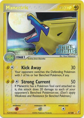 Manectric (8/100) (Stamped) [EX: Crystal Guardians] | North of Exile Games