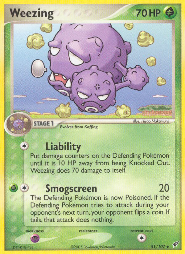 Weezing (51/107) [EX: Deoxys] | North of Exile Games