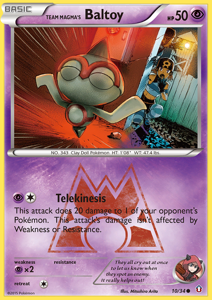 Team Magma's Baltoy (10/34) [XY: Double Crisis] | North of Exile Games