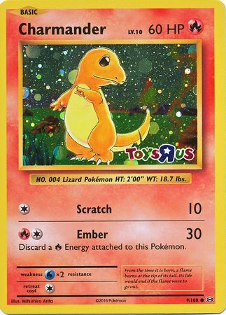 Charmander (9/108) (Toys R Us Promo) [XY: Evolutions] | North of Exile Games
