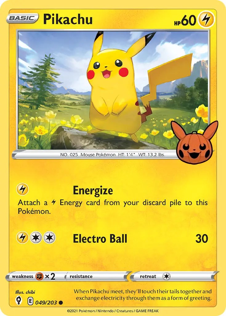 Pikachu (049/203) [Trick or Trade] | North of Exile Games