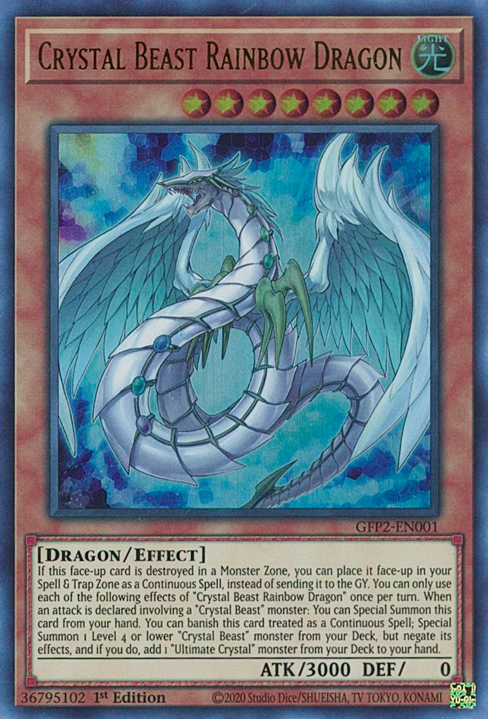 Crystal Beast Rainbow Dragon [GFP2-EN001] Ultra Rare | North of Exile Games