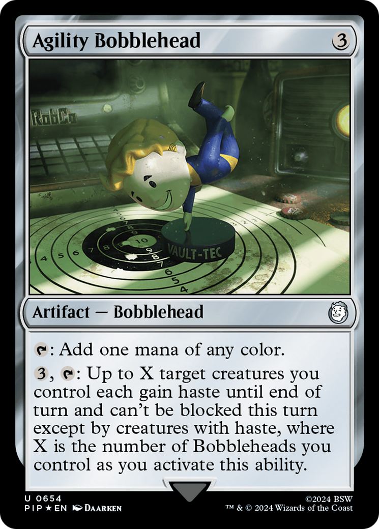 Agility Bobblehead (Surge Foil) [Fallout] | North of Exile Games