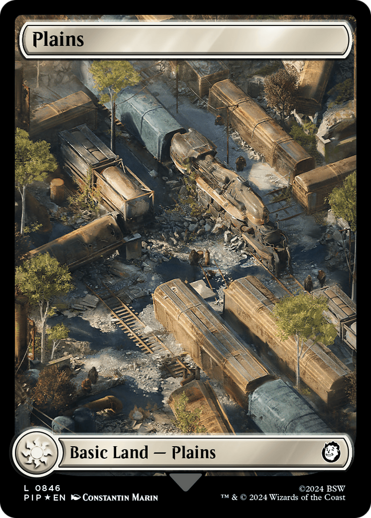 Plains (0846) (Surge Foil) [Fallout] | North of Exile Games