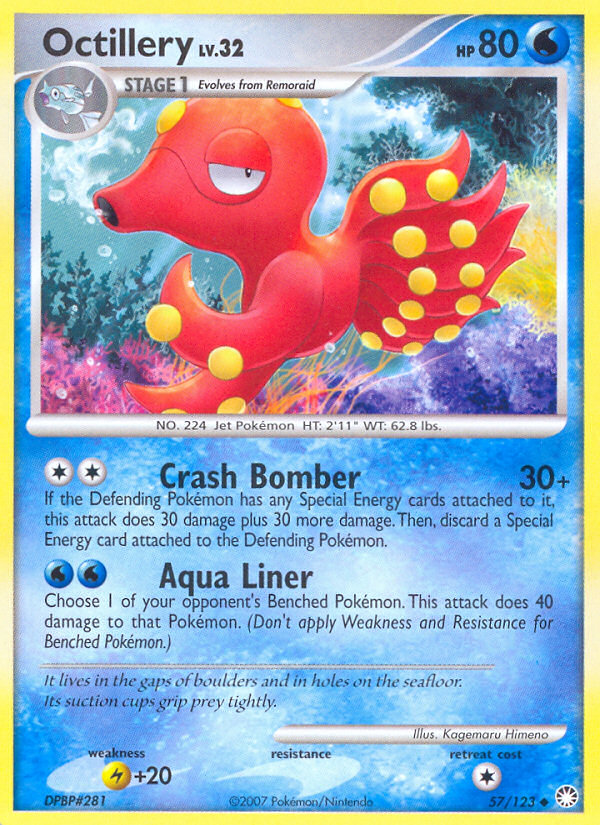 Octillery (57/123) [Diamond & Pearl: Mysterious Treasures] | North of Exile Games