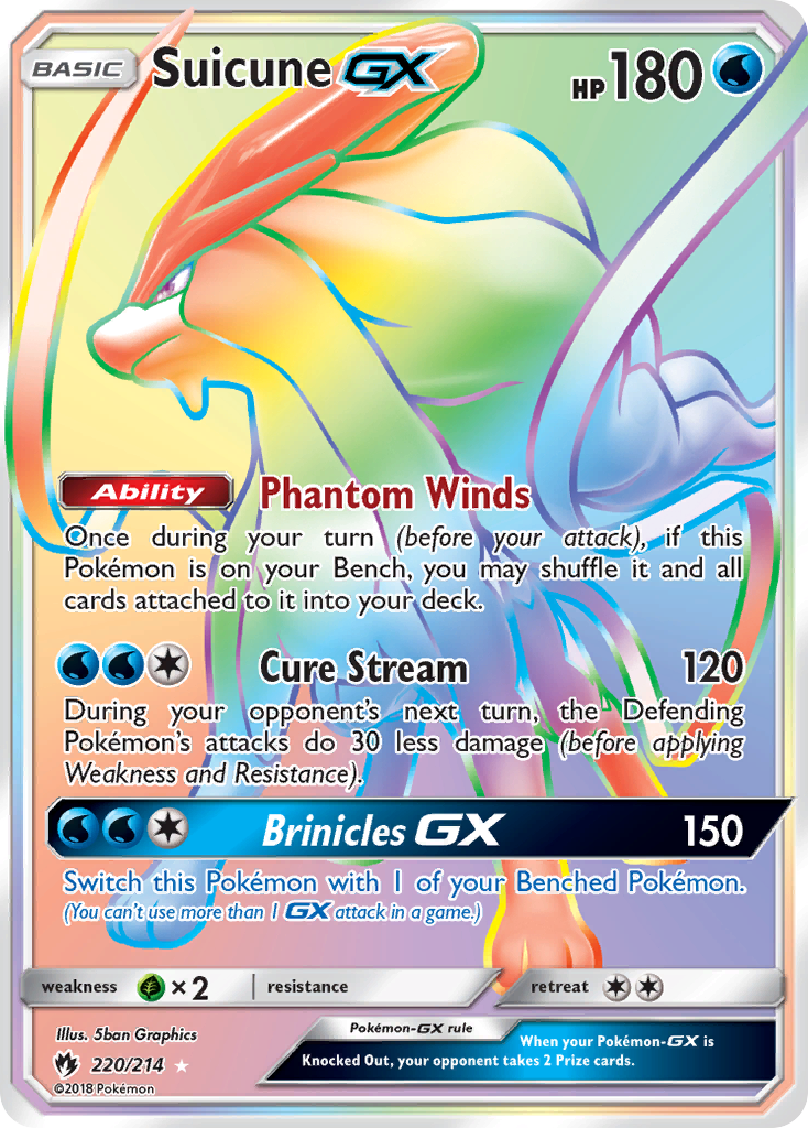 Suicune GX (220/214) [Sun & Moon: Lost Thunder] | North of Exile Games