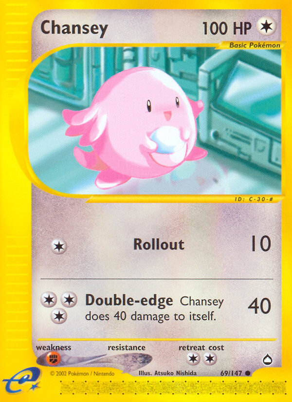 Chansey (69/147) [Aquapolis] | North of Exile Games