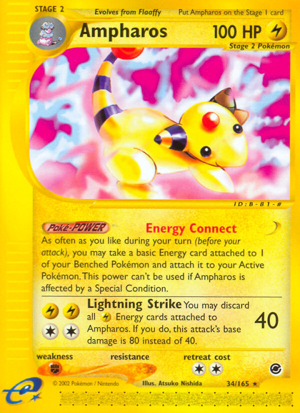 Ampharos (34/165) [Expedition: Base Set] | North of Exile Games
