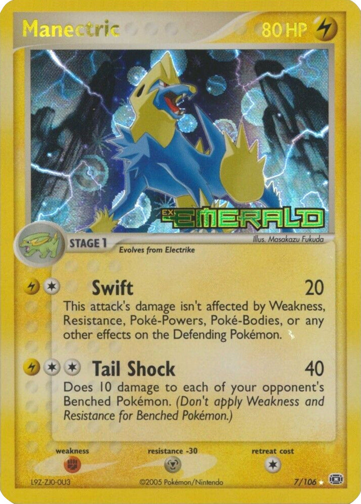 Manectric (7/106) (Stamped) [EX: Emerald] | North of Exile Games