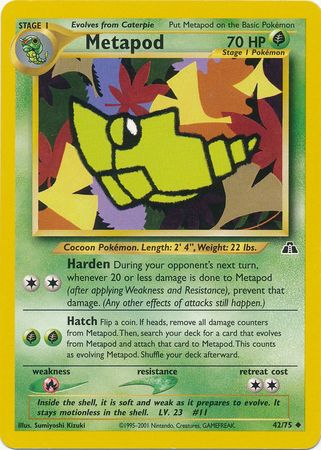 Metapod (42/75) [Neo Discovery Unlimited] | North of Exile Games