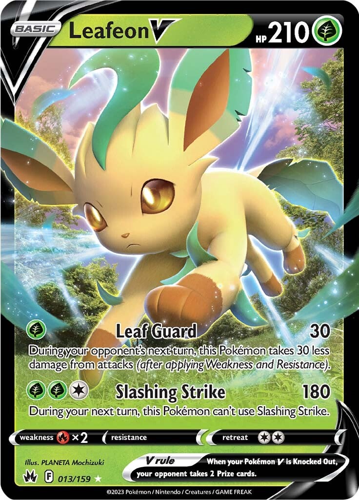 Leafeon V (013/159) [Sword & Shield: Crown Zenith] | North of Exile Games