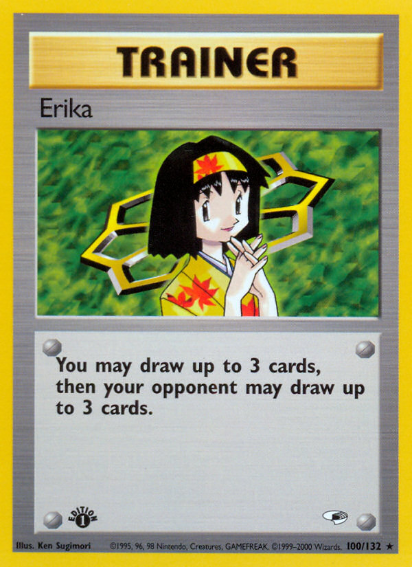Erika (100/132) [Gym Heroes 1st Edition] | North of Exile Games