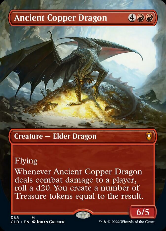 Ancient Copper Dragon (Borderless Alternate Art) [Commander Legends: Battle for Baldur's Gate] | North of Exile Games