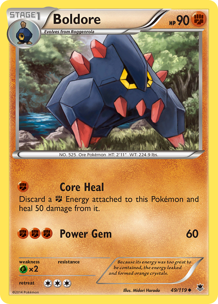 Boldore (49/119) [XY: Phantom Forces] | North of Exile Games