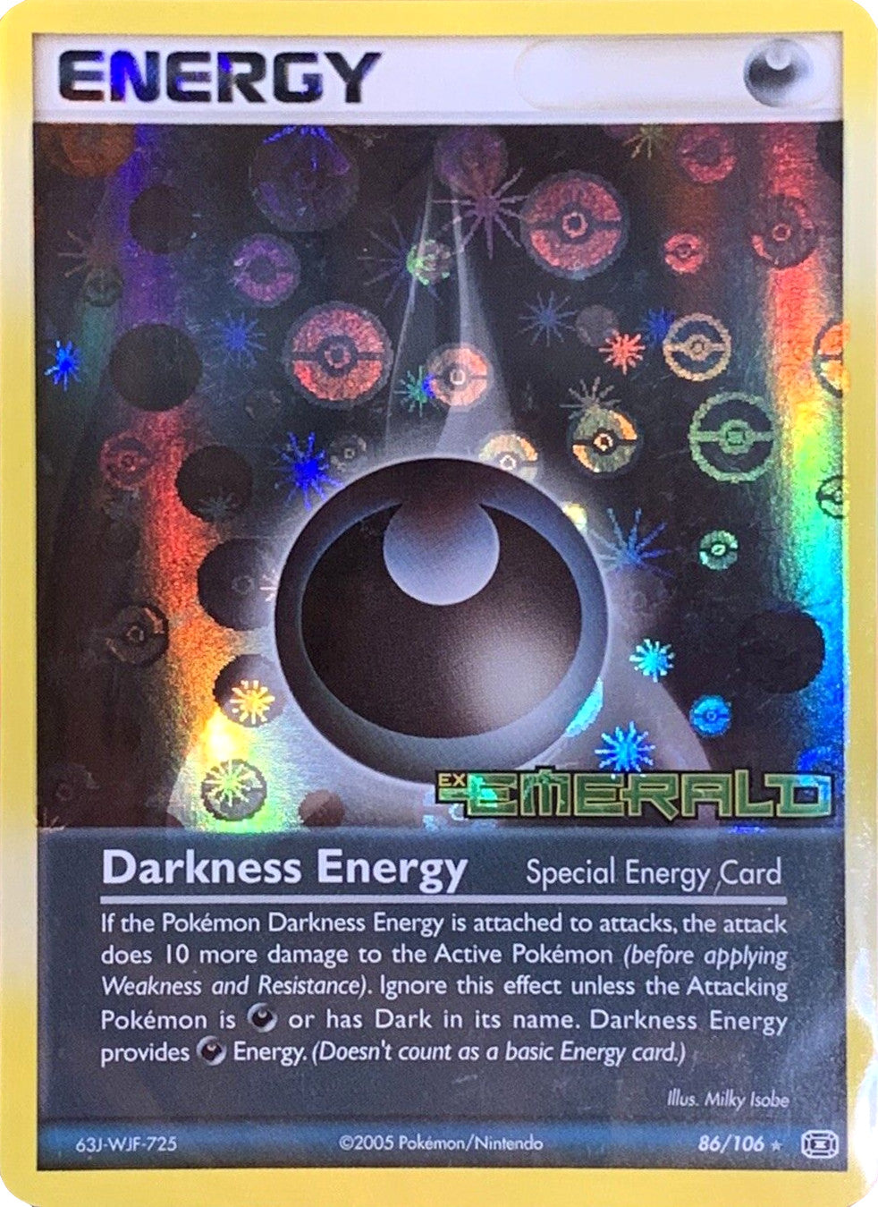 Darkness Energy (86/106) (Stamped) [EX: Emerald] | North of Exile Games