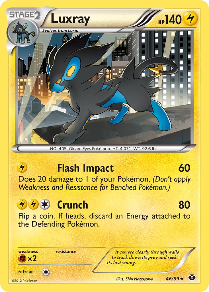 Luxray (46/99) (Cosmos Holo) (Blister Exclusive) [Black & White: Next Destinies] | North of Exile Games