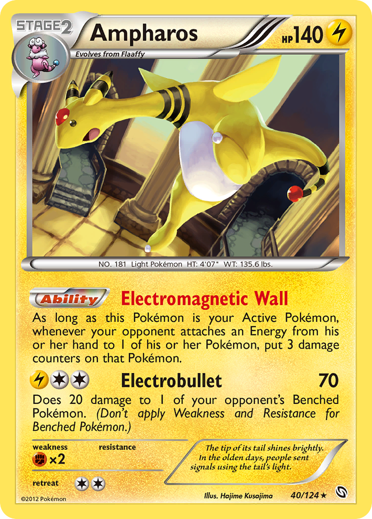 Ampharos (40/124) [Black & White: Dragons Exalted] | North of Exile Games