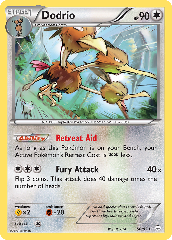 Dodrio (56/83) [XY: Generations] | North of Exile Games