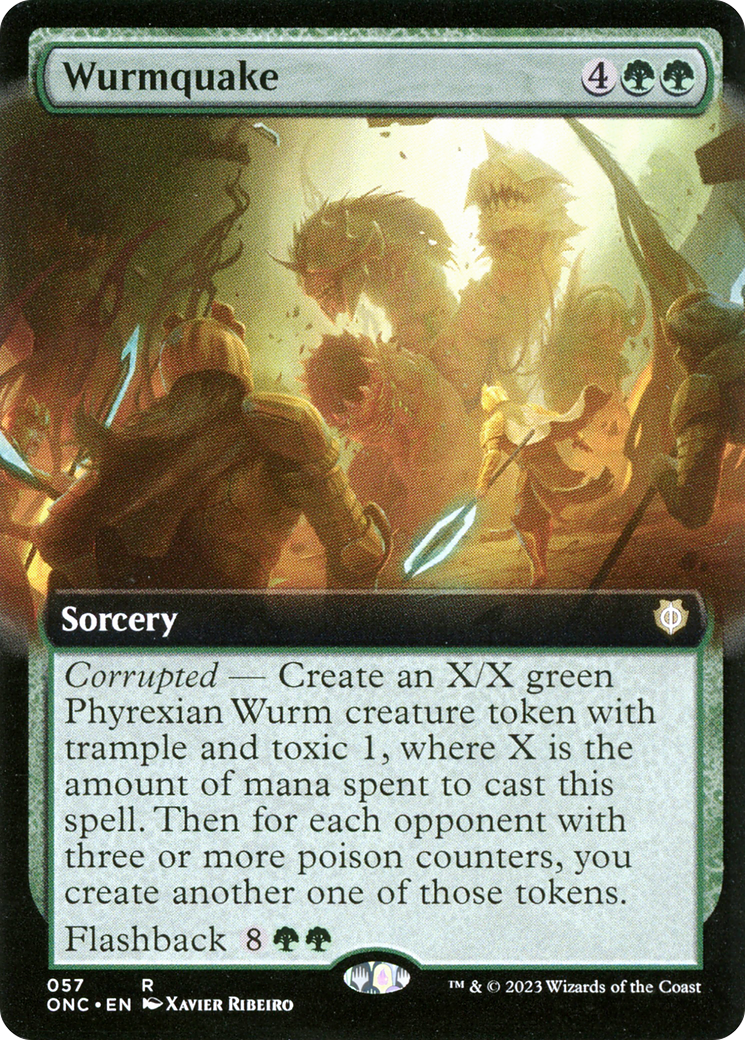 Wurmquake (Extended Art) [Phyrexia: All Will Be One Commander] | North of Exile Games