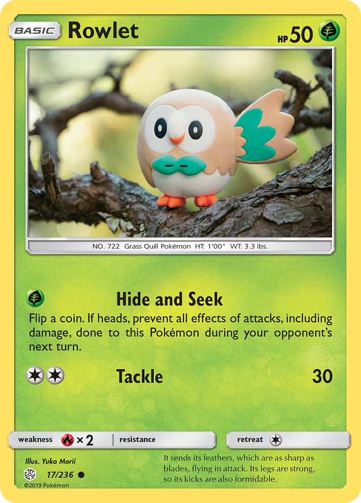 Rowlet (17/236) [Sun & Moon: Cosmic Eclipse] | North of Exile Games