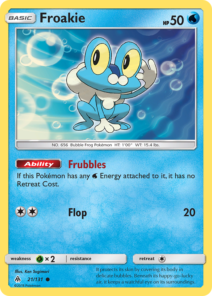 Froakie (21/131) [Sun & Moon: Forbidden Light] | North of Exile Games
