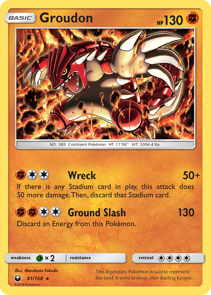 Groudon (81/168) [Sun & Moon: Celestial Storm] | North of Exile Games