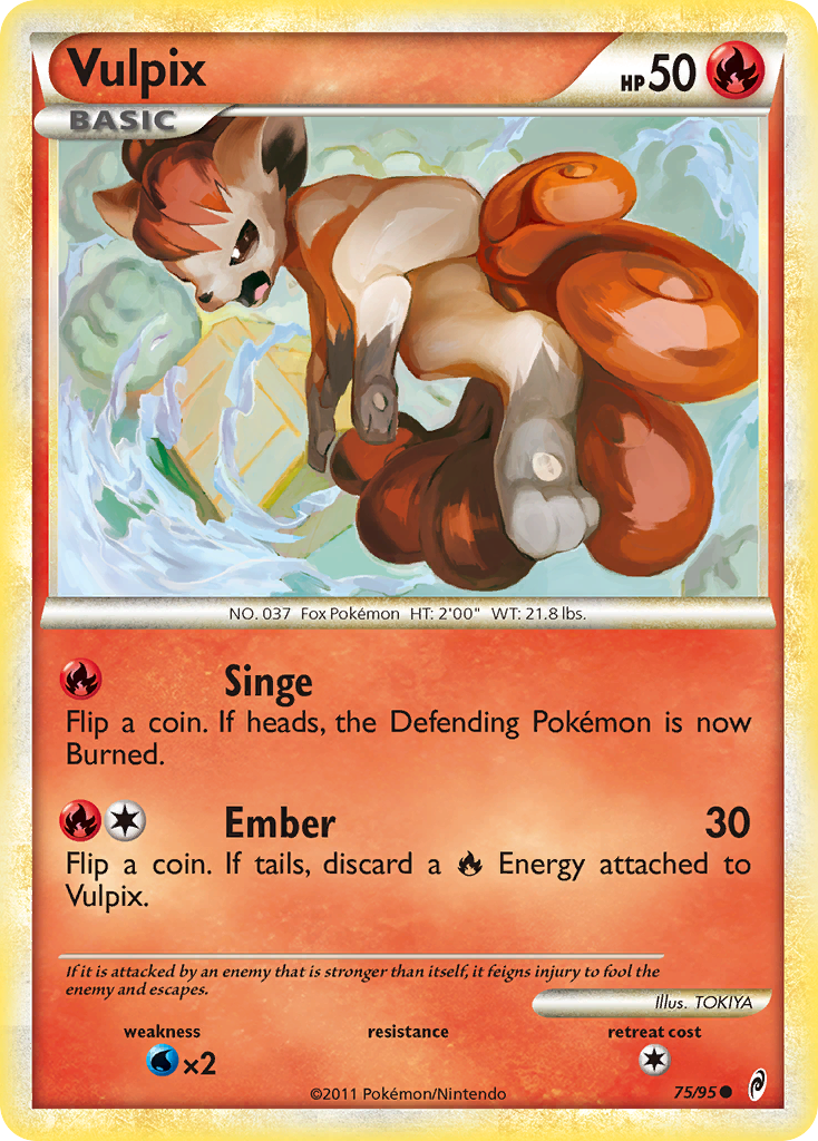 Vulpix (75/95) [HeartGold & SoulSilver: Call of Legends] | North of Exile Games