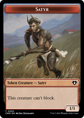Eldrazi Spawn // Satyr Double-Sided Token [Commander Masters Tokens] | North of Exile Games