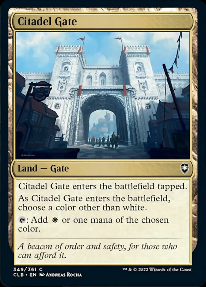 Citadel Gate [Commander Legends: Battle for Baldur's Gate] | North of Exile Games
