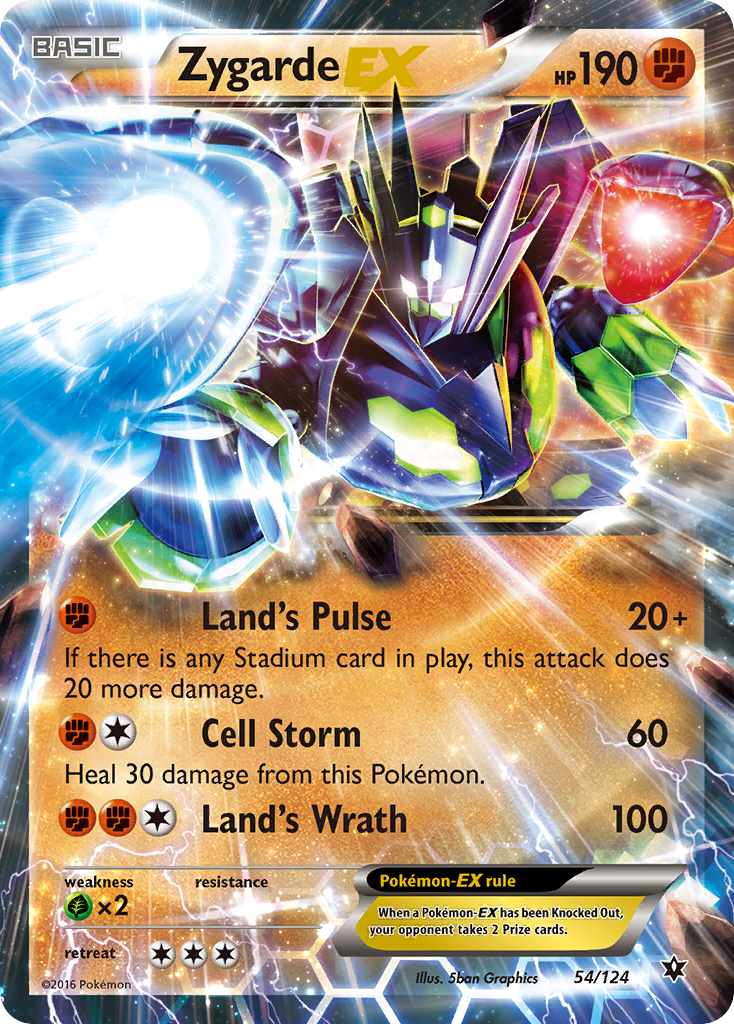 Zygarde EX (54/124) [XY: Fates Collide] | North of Exile Games