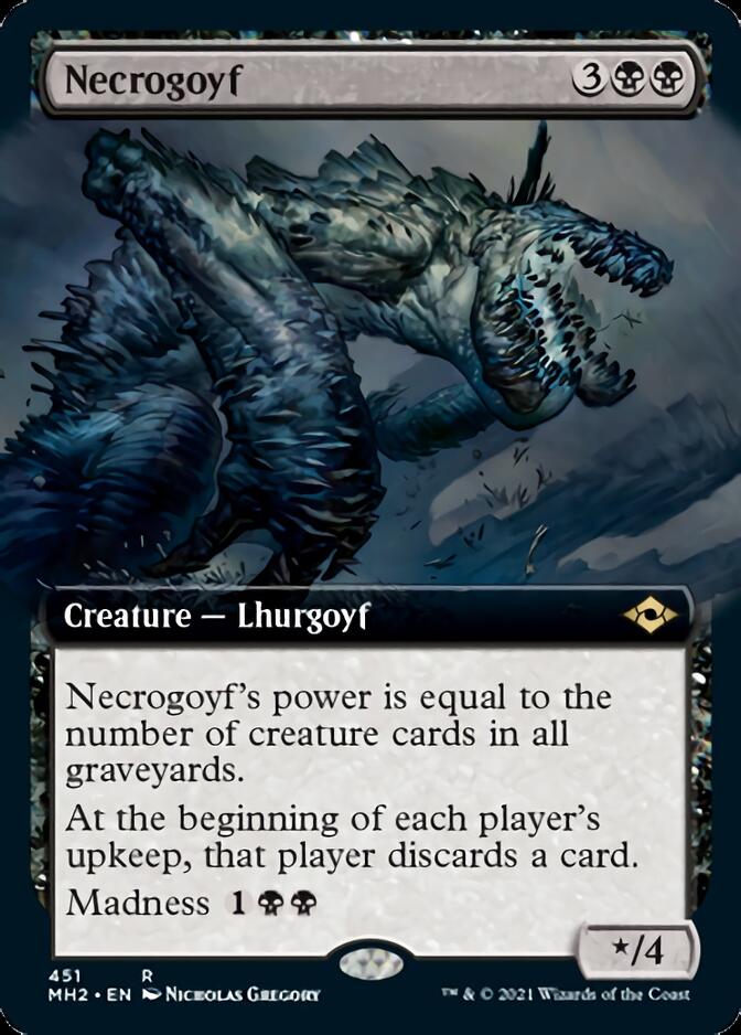 Necrogoyf (Extended Art) [Modern Horizons 2] | North of Exile Games