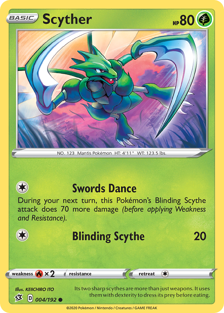 Scyther (004/192) [Sword & Shield: Rebel Clash] | North of Exile Games