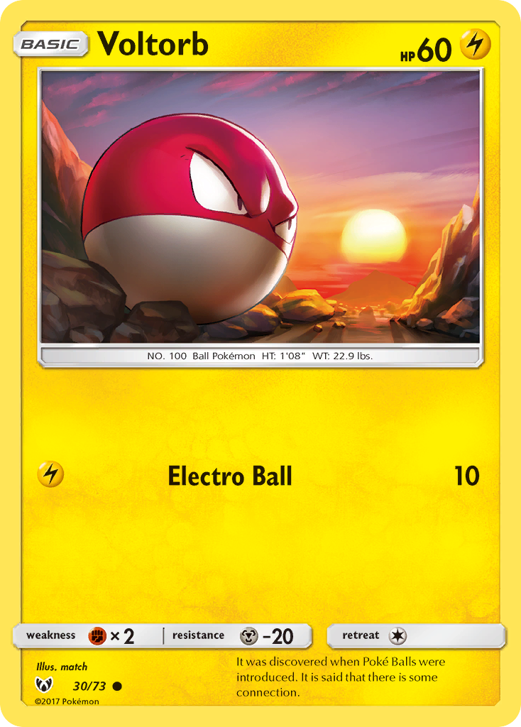Voltorb (30/73) [Sun & Moon: Shining Legends] | North of Exile Games