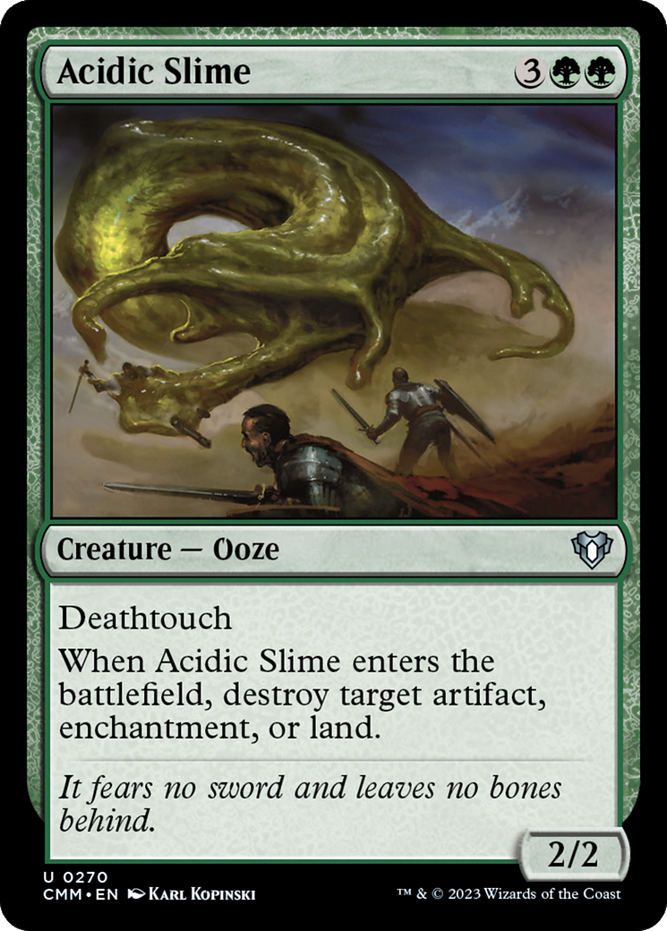 Acidic Slime [Commander Masters] | North of Exile Games