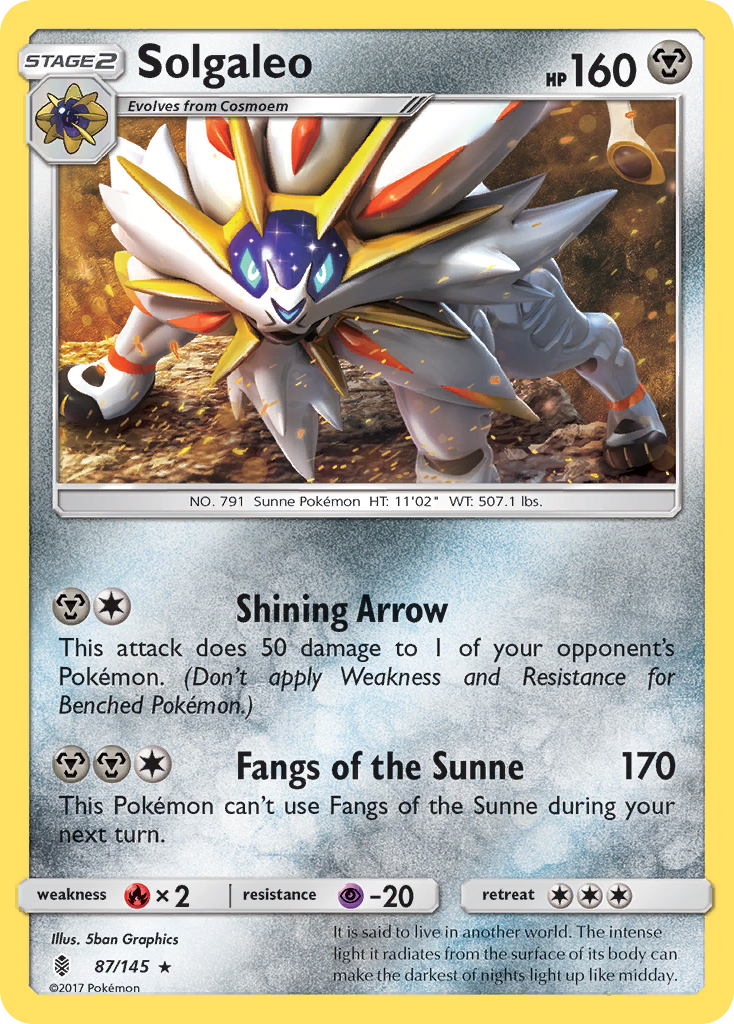 Solgaleo (87/145) [Sun & Moon: Guardians Rising] | North of Exile Games