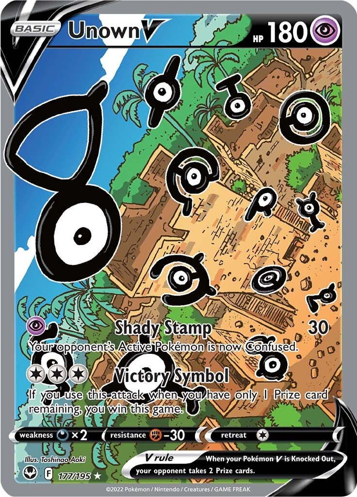 Unown V (177/195) [Sword & Shield: Silver Tempest] | North of Exile Games
