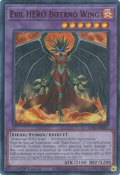 Evil HERO Inferno Wing (Red) [LDS3-EN027] Ultra Rare | North of Exile Games