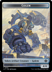 Gnome // Golem Double-Sided Token [The Lost Caverns of Ixalan Tokens] | North of Exile Games