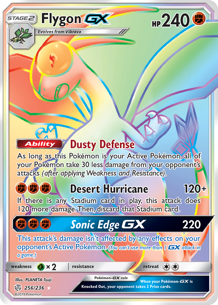 Flygon GX (256/236) [Sun & Moon: Cosmic Eclipse] | North of Exile Games